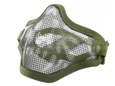 Big Foot Lower Half Face Mesh Mask (Olive Drab/Green)