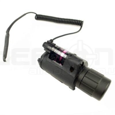 Airsoft Tactical Cree LED TorchFlashlight With Laser Module (Black)