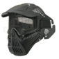 Airsoft Tactical Full Face Guard Mask with Mesh Goggles (Black)1