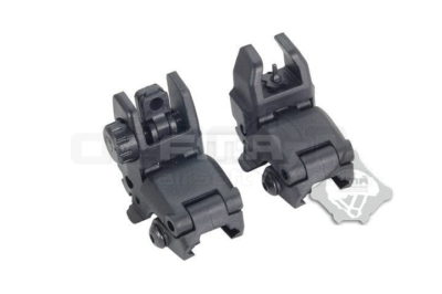 MBUS style GEN 1 Front and Rear Folding sights - Black