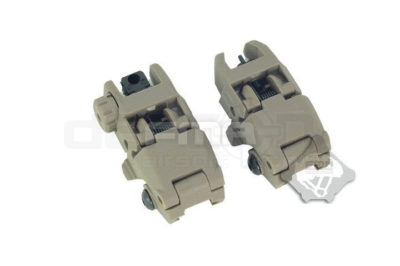 MBUS style GEN 1 Front and Rear Folding sights – Tan 2