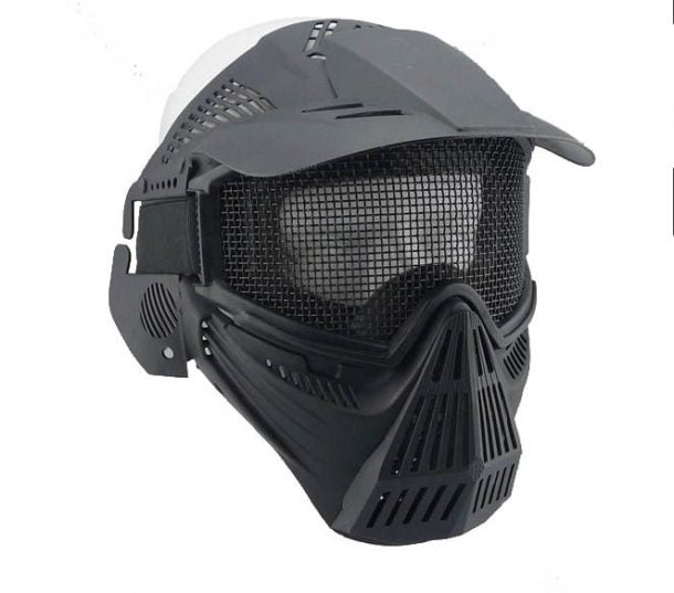 Airsoft Pro Mesh Mask (Black) DEFCON AIRSOFT