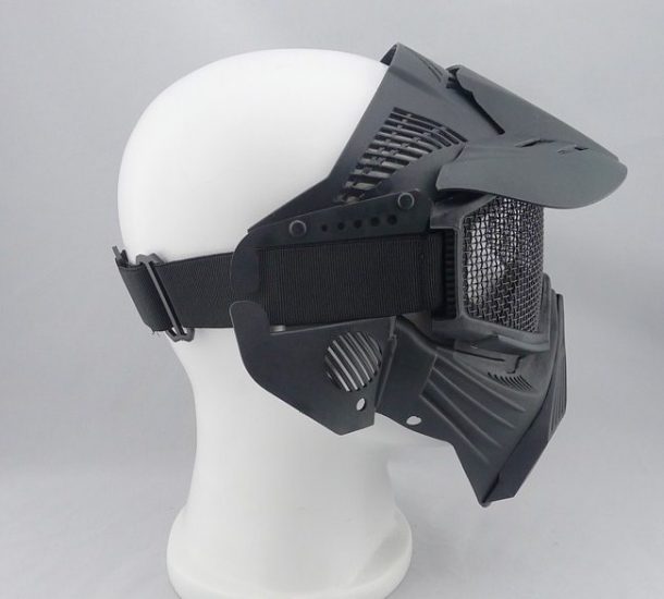 Airsoft Pro Mesh Mask (Black) DEFCON AIRSOFT