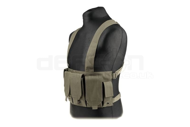 Chest Rig tactical vest - olive - DEFCON AIRSOFT