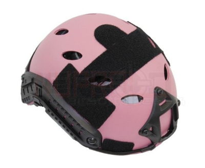 NUPROL FAST Railed Pink Airsoft Helmet