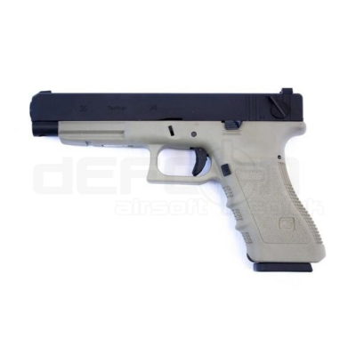 WE EU35 Gen 3 Full Auto Tan Pistol