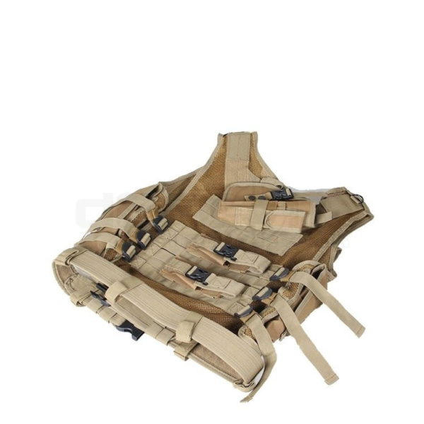 Big Foot 600D Tactical Vest with Pistol Holster (Tan) 4 Big Foot 600D Tactical Vest with Pistol Holster (Tan) 4