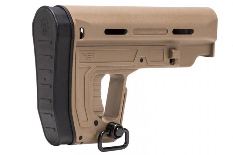 APS RS1 Retractable Stock for M4/M16 Airsoft AEGs (Tan) DEFCON AIRSOFT