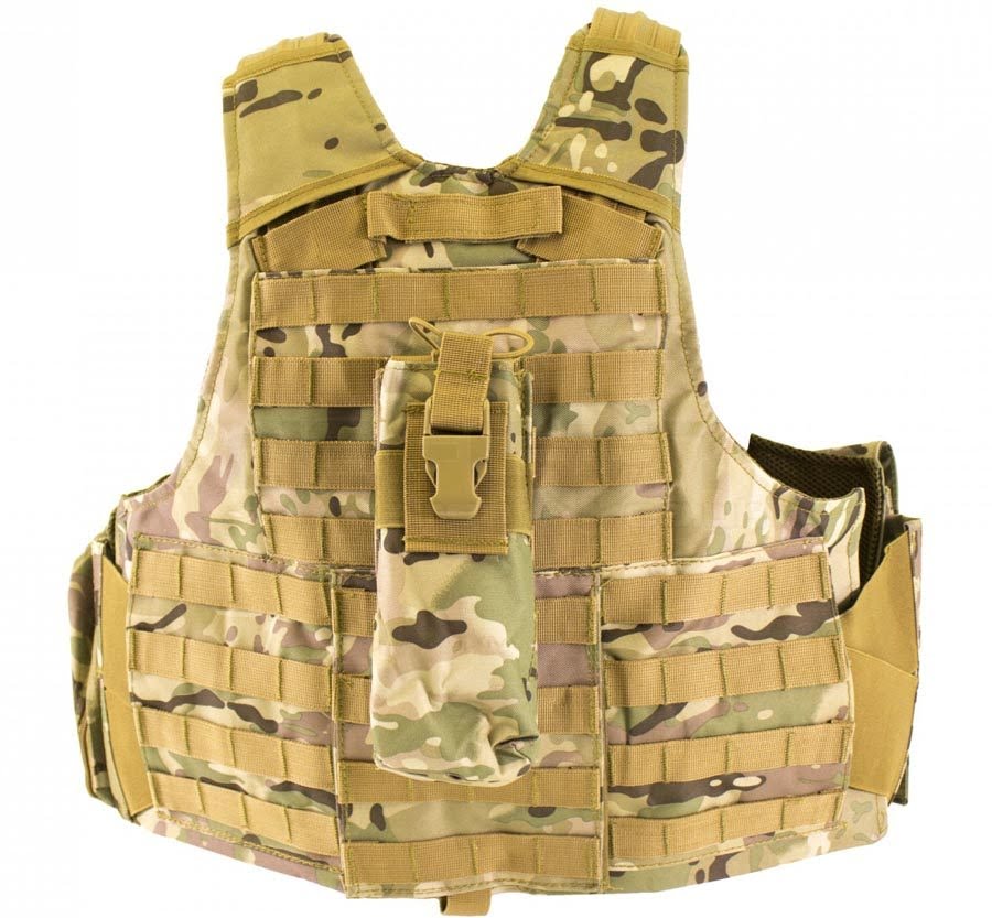 Nuprol RTG Tactical Vest With Pouches Camo DEFCON AIRSOFT