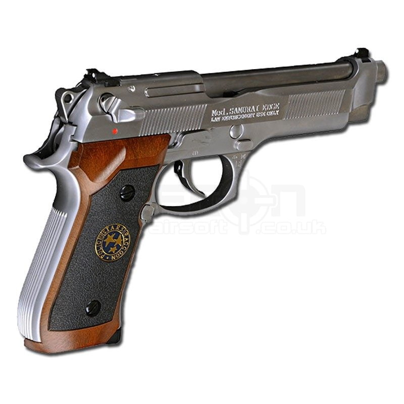 WE M92 Biohazard Virus Samurai Edge - (Silver) - Defcon Airsoft