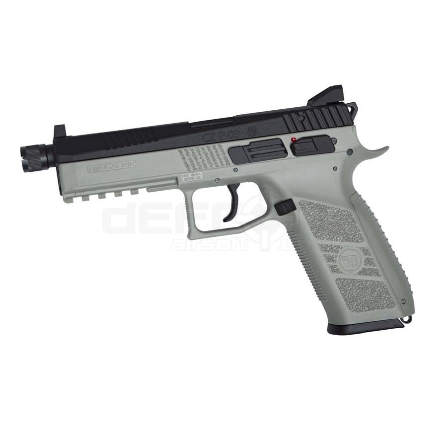 ASG CZ P09 CO2 Gas Blow Back Pistol Urban Grey DEFCON AIRSOFT