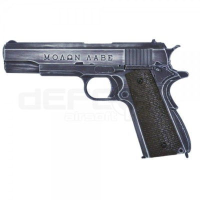 Armorer Works Custom Molon Labe 1911 Gas Blowback Pistol (Brown Grip) 2