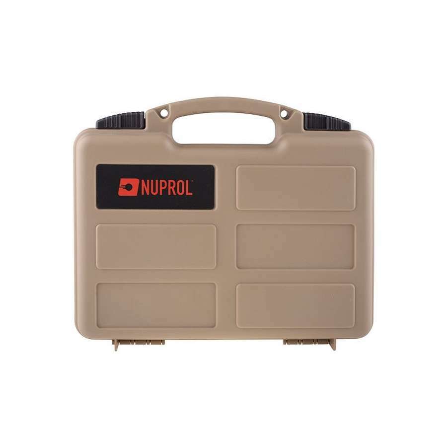 Nuprol Pistol Hard Case Tan DEFCON AIRSOFT
