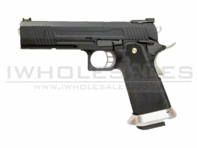 Armorer Works Custom Hi-Capa GBBP (Split Black Slide - Black Frame - AW-HX1002)