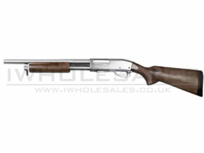 S&T ST870 Police Spring Shotgun (Full Metal - Silver - Limited Edition)
