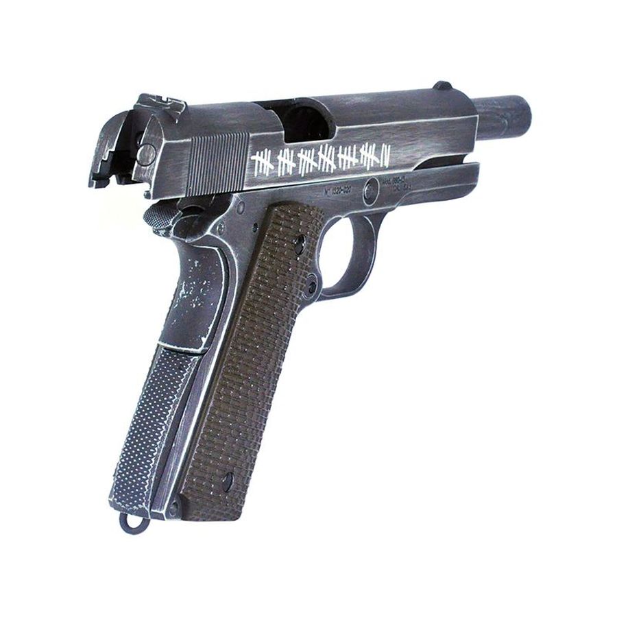 Armorer Works Custom "Molon Labe" 1911 Gas Blowback Pistol (Full Metal - Brown Grips) - Image 4