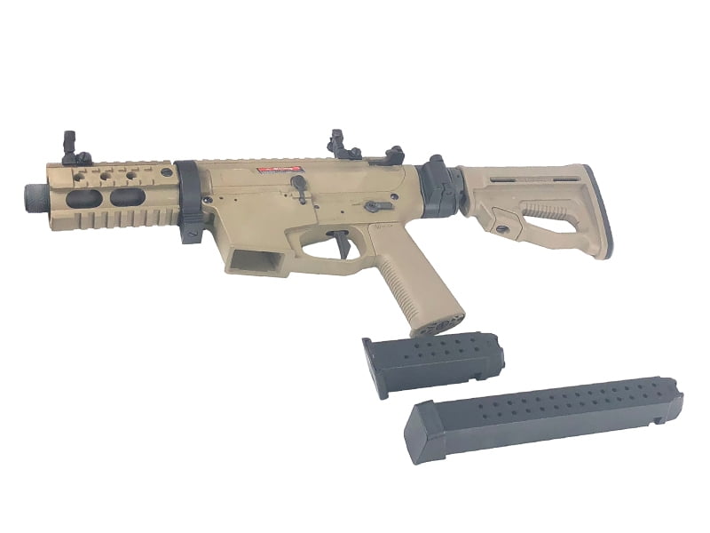 Ares M45X-S with EFCS Gearbox (Tan - AR-084E - Comes with Extra Mid-Cap and Low Cap Magazine) - Image 3
