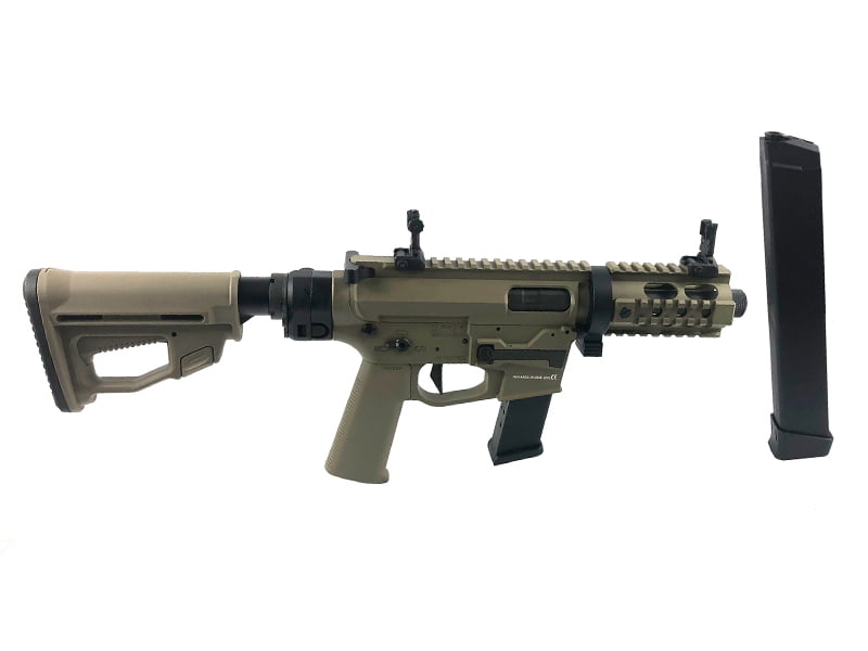 Ares M45X-S with EFCS Gearbox (Tan - AR-084E - Comes with Extra Mid-Cap and Low Cap Magazine) - Image 2