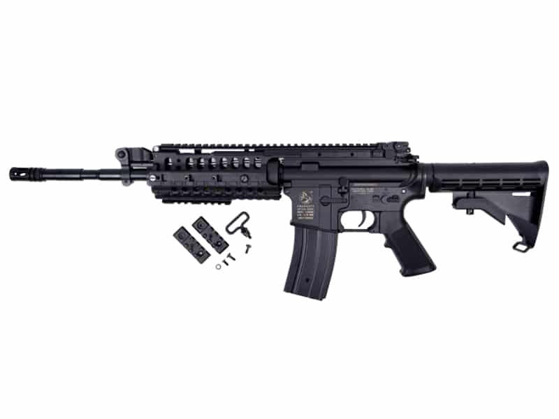 Golden Eagle M4 RIS S-System AEG (Inc. Bat. & Charger - Full Metal - F6613)
