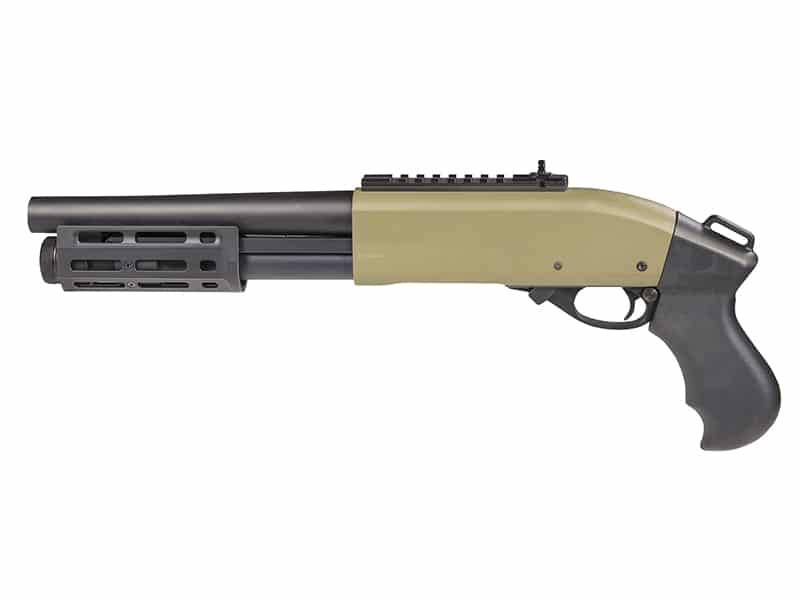 Secutor M870 Velites Invicta Gas Shotgun (Mlok GII Tan) DEFCON