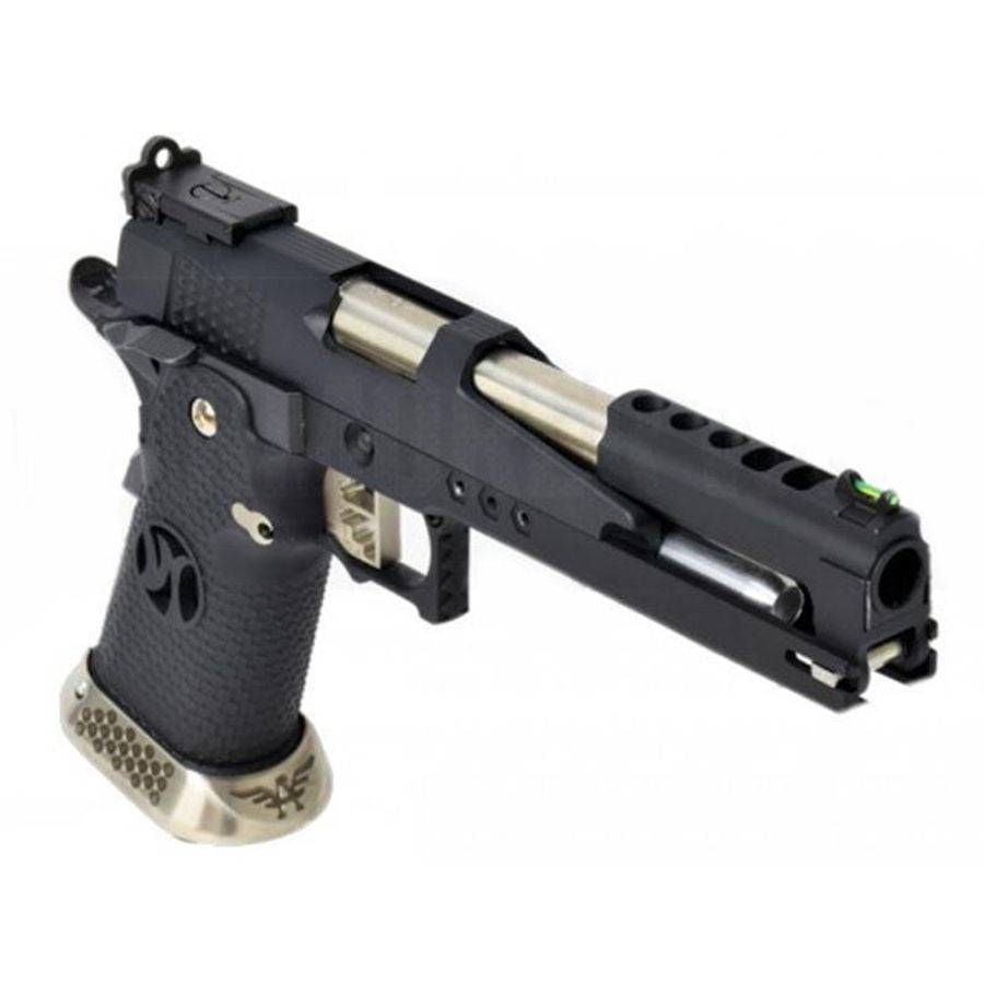Armorer Works Custom 'DGuns' Hi-Capa GBBP (Dragon Black Slide - Black Grips - AW-HX2202) - Image 5