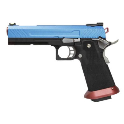 Armorer Works Custom Hi-Capa GBBP (Full Blue Slide - Red Barrel - AW-HX1105)