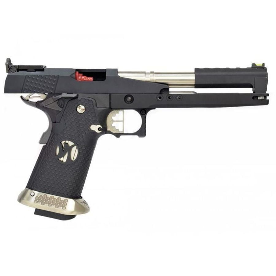 Armorer Works Custom 'DGuns' Hi-Capa GBBP (Dragon Black Slide - Black Grips - AW-HX2202) - Image 3