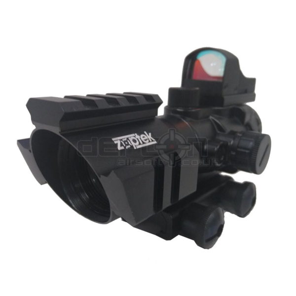 Zoptek Elite ZTK432C- 4x32 Illuminated Railed Scope & RMR Combo 03