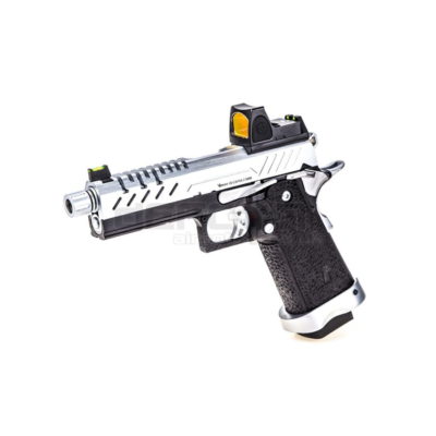VORSK HI CAPA 4.3 Black/Chrome GBB Pistol With BDS Red Dot Sight
