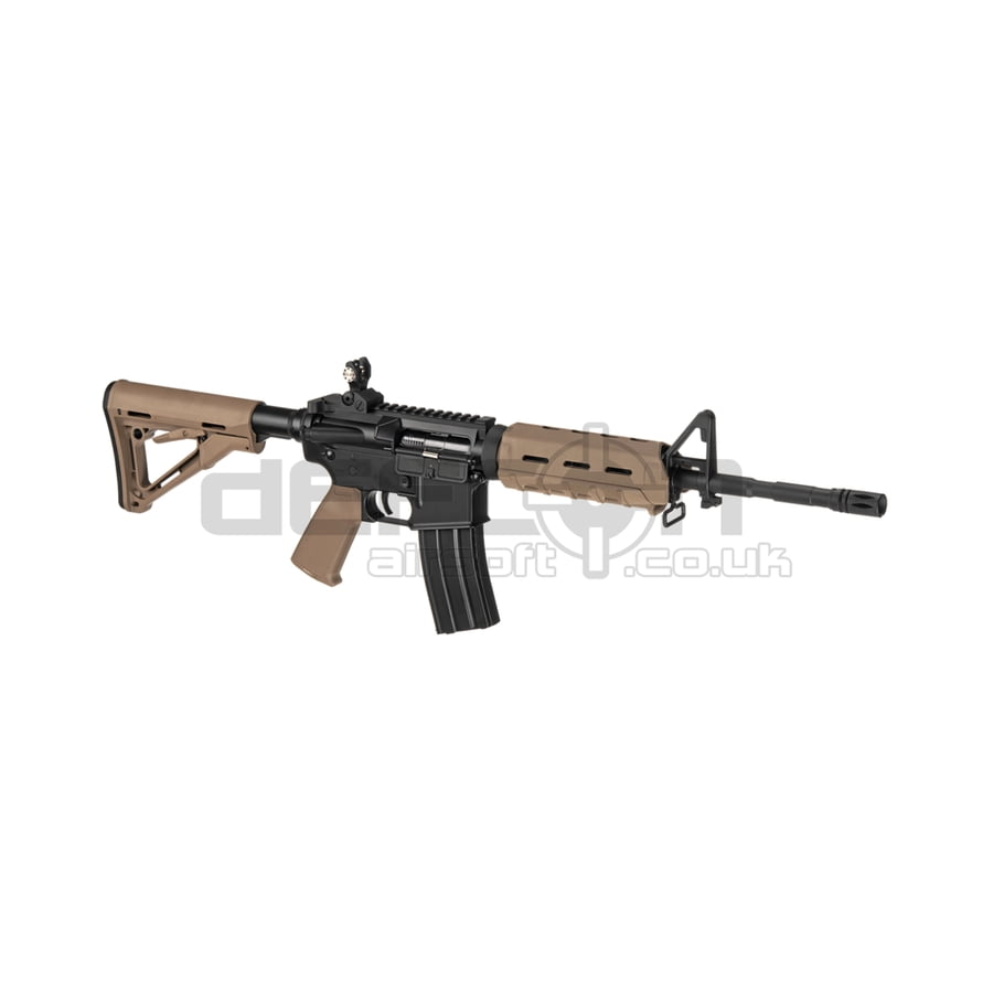 A&K MOE m４ A&K M4 MOE Carbine (Tan/Black) - Defcon Airsoft