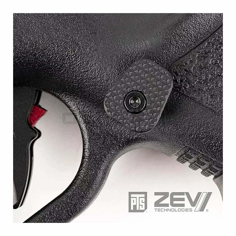 PTS ZEV Extended Magazine Release - (Black & Silver) - Image 3