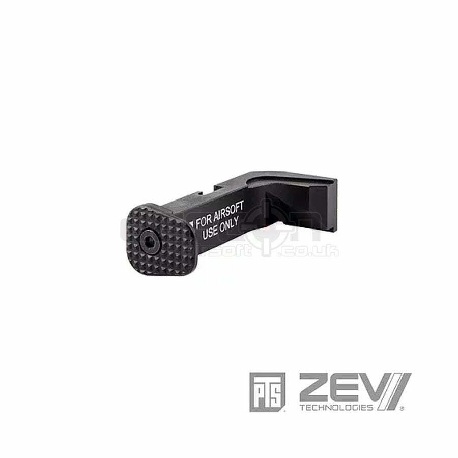 PTS ZEV Extended Magazine Release - (Black & Silver)