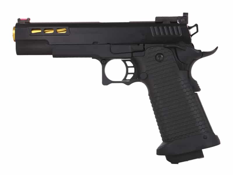 Golden Eagle Hi-Capa 5.1 Custom Series (Gold Barrel - Black - 3332)
