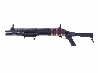 Golden Eagle M870 Keymod Tri-Shot Gas Pump Action Shotgun (Long - Black - M8875 - V2)
