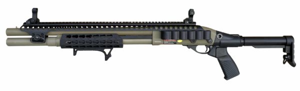 Golden Eagle M870 Keymod Tri-Shot Gas Pump Action Shotgun (Long - Tan - M8875T - V2)