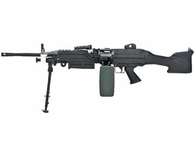 A&K M249 MK2 with Sound Control Drum Magazine (Polymer Body - Hard Stock - Black - AK-M249-MK2-P)