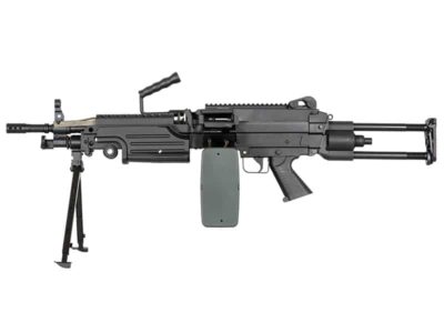 A&K M249 Para with Sound Control Drum Magazine (Polymer Body - Black - AK-M249-PARA-P)