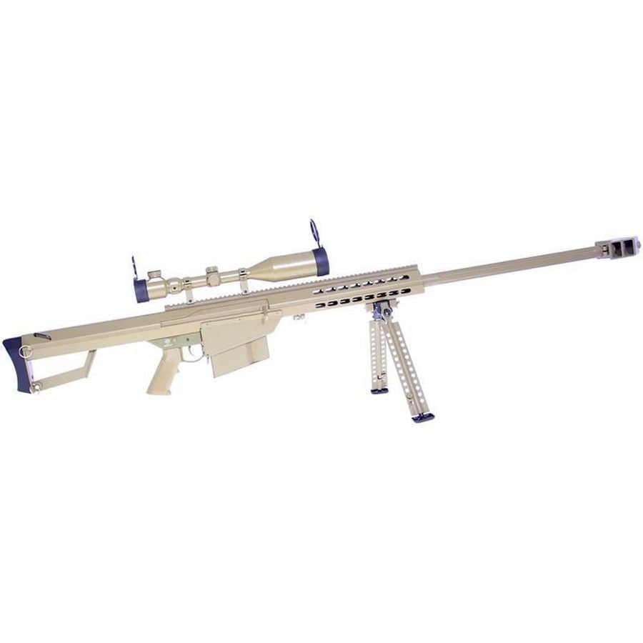 Snow Wolf M82A1 Electric Sniper Rifle with Hunter Scope and Bipod (Black - SW-02A - Tan) - Image 4