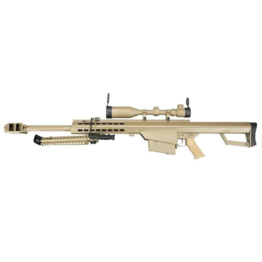 Snow Wolf M82A1 Electric Sniper Rifle with Hunter Scope and Bipod (Black - SW-02A - Tan) - Image 5