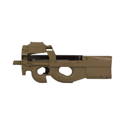 Cybergun P90 AEG (Tan) with Red Dot Sight, Battery & Charger