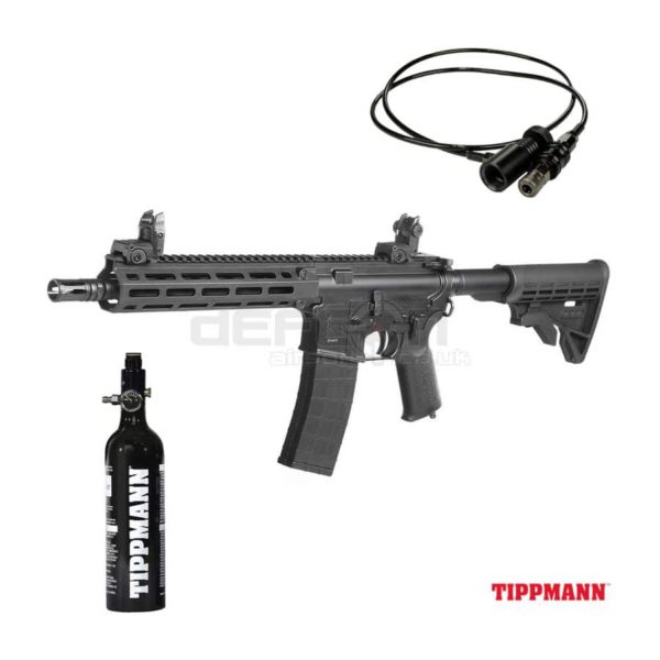 BUNDLE DEAL Tippmann Airsoft M4 CQB Complete HPA Starter Package