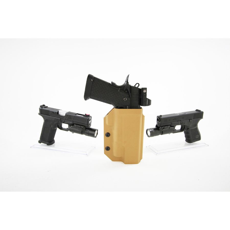 Deadly Customs - DC5 Series Universal X300 Light and Tracer Bearing Kydex Holster (Tan)