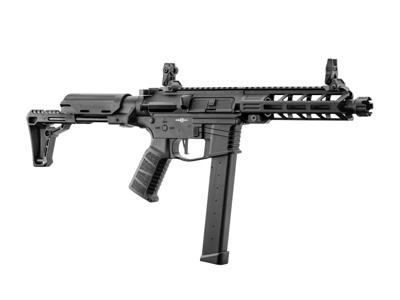 Lancer Tactical LT35 Gen2 9mm Battle X PDW (Black) DEFCON AIRSOFT