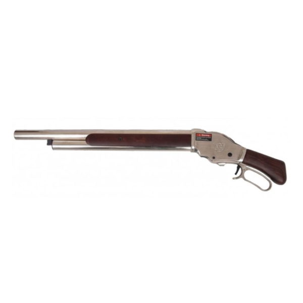 GOLDEN EAGLE M1887 MEDIUM GAS SHELL EJECTING SHOT GUN FAUX WOOD SILVER
