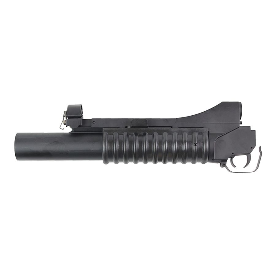 Double Bell M203 Long Grenade Launcher Full Metal Black DEFCON AIRSOFT