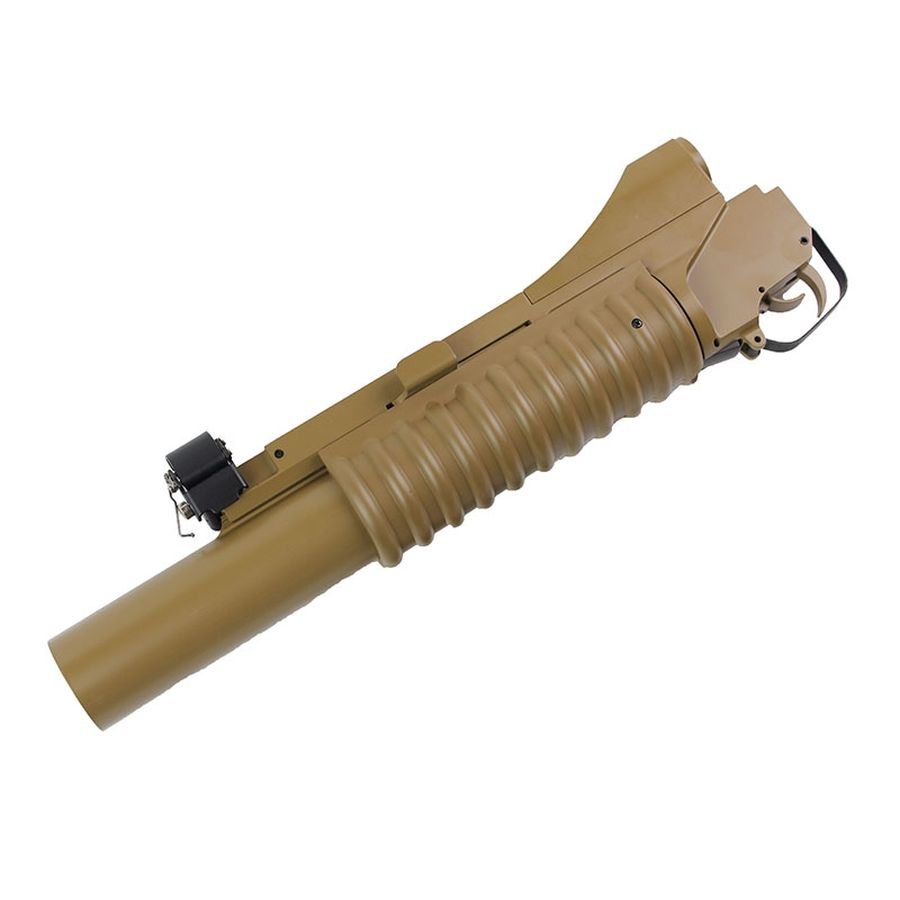 Double Bell M203 Long Grenade Launcher Full Metal Tan DEFCON AIRSOFT