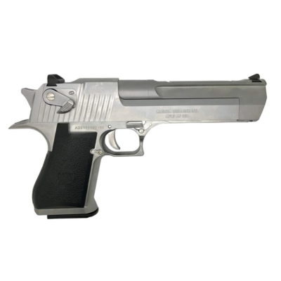 MAGNUM RESEARCH INC. DESERT EAGLE 50AE SILVER GBBP LICENSED BY CYBERGUN – MADE BY WE2