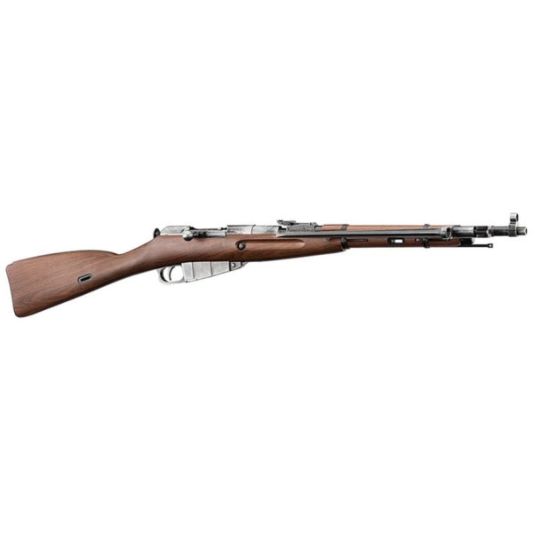 Win Gun Mosin Nagant M44 Overlord Sniper Rifle Co2 Powered Faux Wood Weathered Finish Bayonet Included