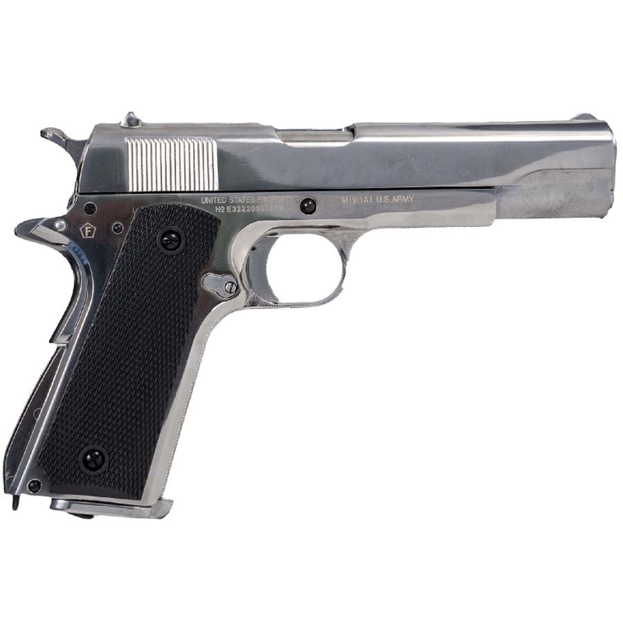 Colt 1911 A1 Co2 Blowback Pistol Silver DEFCON AIRSOFT