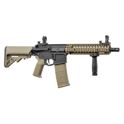 Lancer Tactical MK18 LT-18 Gen 2 Interceptor RIS Carbine AEG Rifle Tan/Black Inc. Battery and Smart Charger